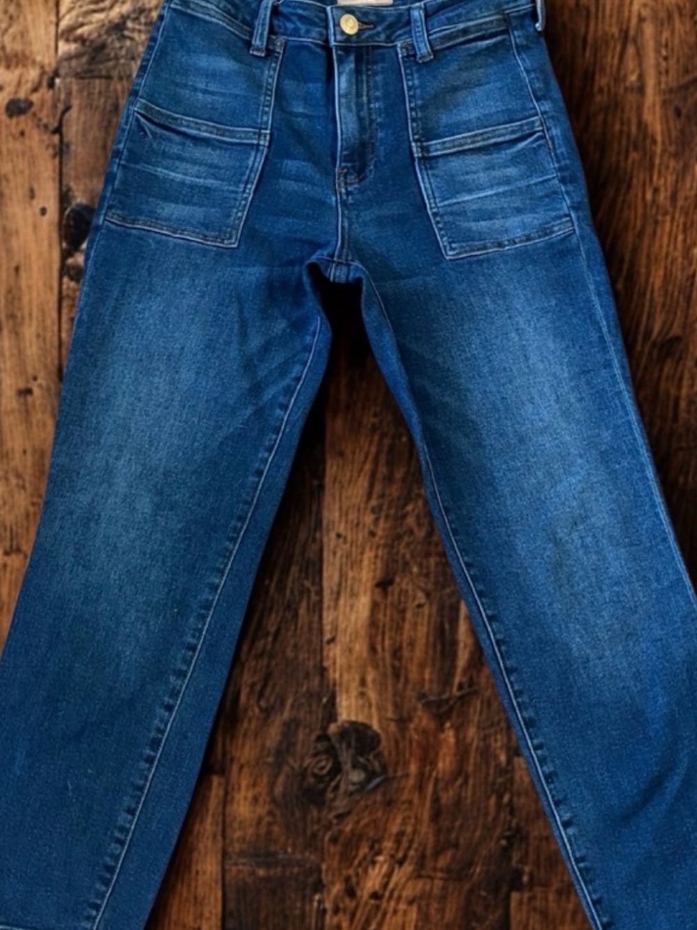 Kut from the Kloth Women's Dark Blue Straight-Leg Jeans
